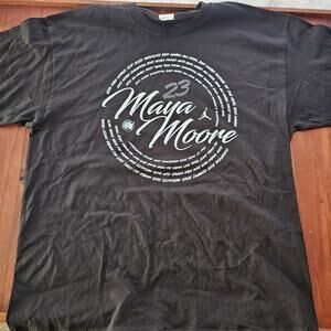 Minnesota Lynx Maya Moore Retirement WNBA Basketball T Shirt XL